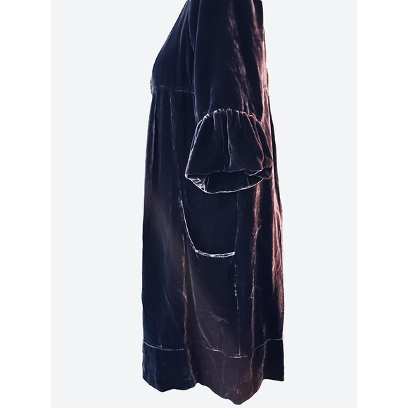 Laundry by Design dress plum velour size 8 - Picture 3 of 5